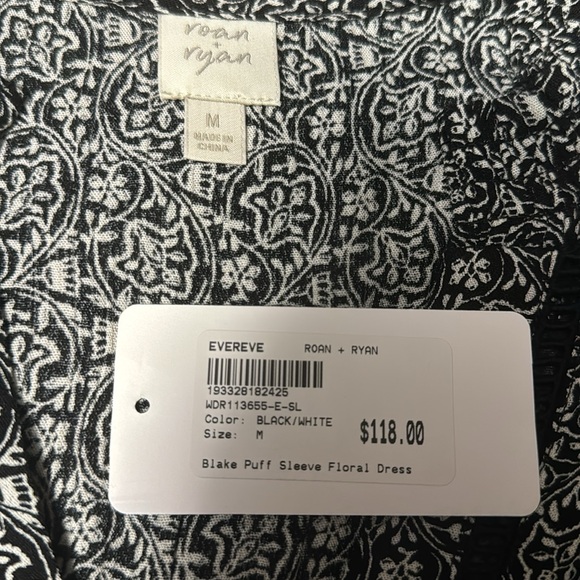 Evereve Blake Puff Sleeve Floral Dress - Picture 5 of 5